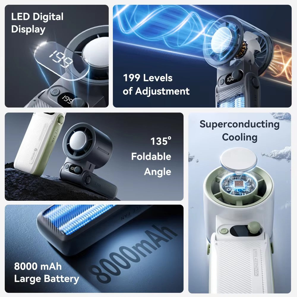 TurboFan Rechargeable Mini Cooling Fan